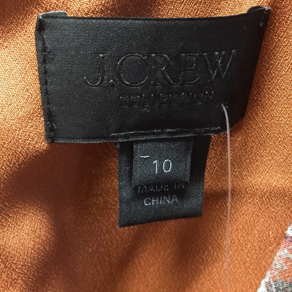 J.Crew Collection Floral Silk Dress Sz 10 NWT! - Picture 3 of 5